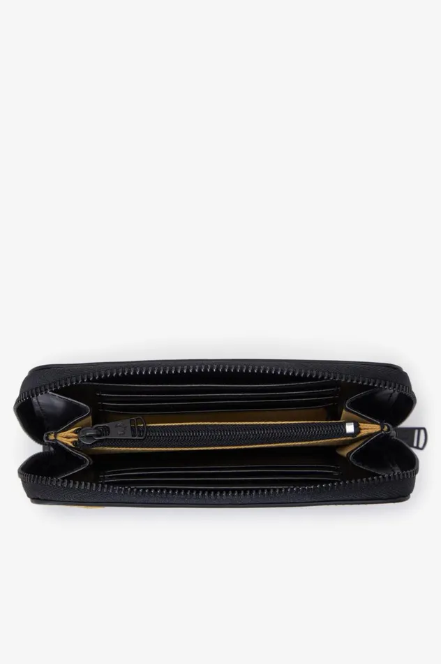 Men Amy Winehouse FoundationLeather Wallet Black Fred Perry Accessories