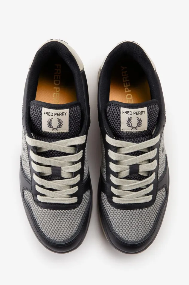 Men B300 Blackgunmetal Fred Perry Shoes
