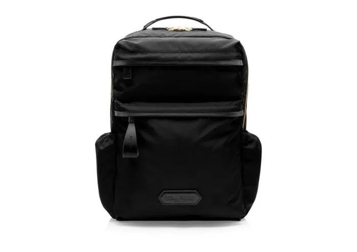 Men Backpacks Tom Ford Recycled Nylon Backpack Black
