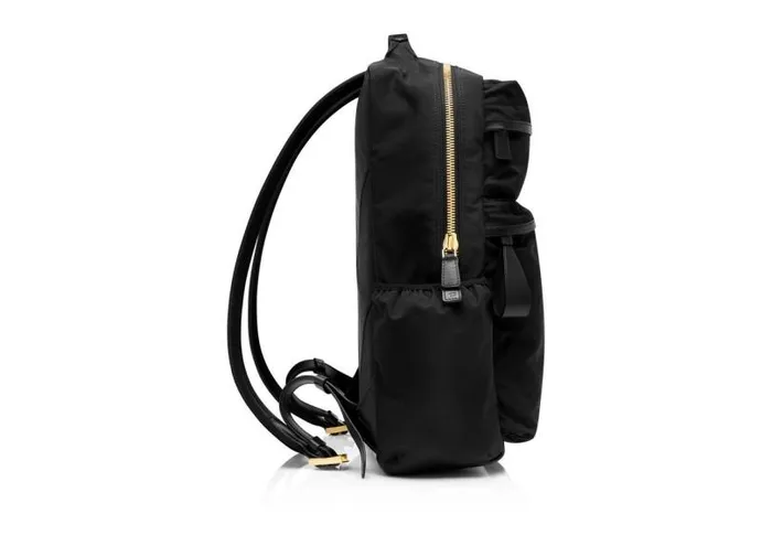 Men Backpacks Tom Ford Recycled Nylon Backpack Black Men Backpacks Tom Ford Recycled Nylon Backpack Black