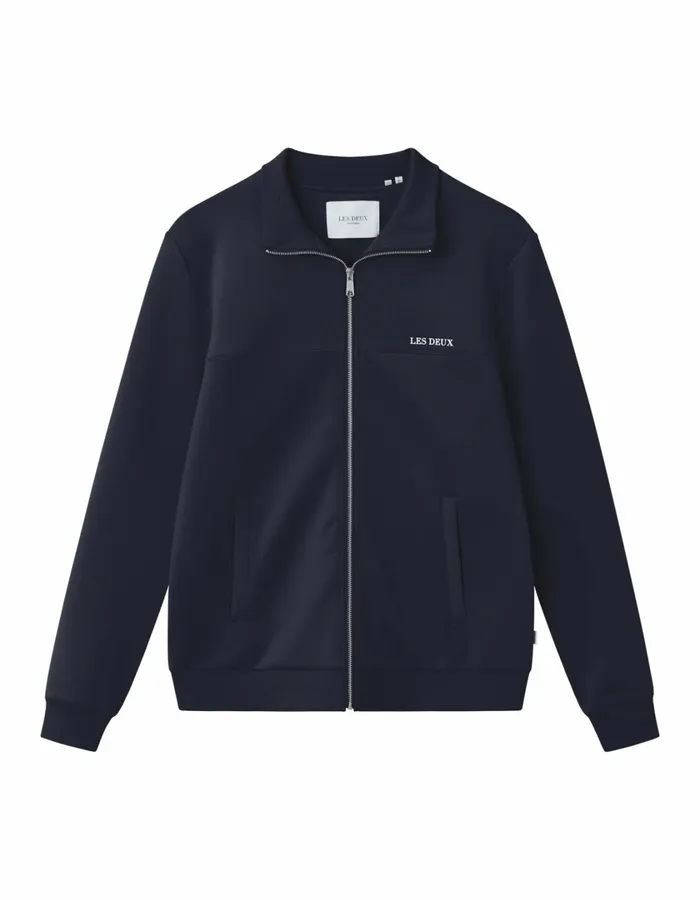 Men Ballier Track Jacket 8211 Dark Navy Les Deux HoodiesSweatshirts
