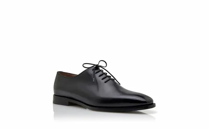 Men Black Calf Leather Lace Up Shoes Manolo Blahnik LaceUps