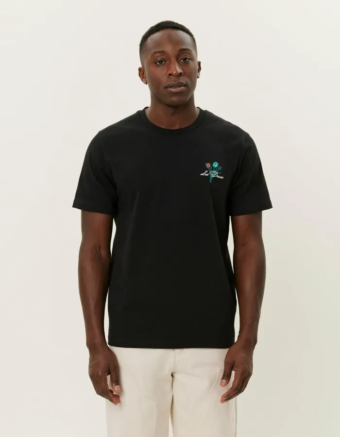 Men Bruno Caf TShirt 8211 BlackBlack Les Deux Tshirts
