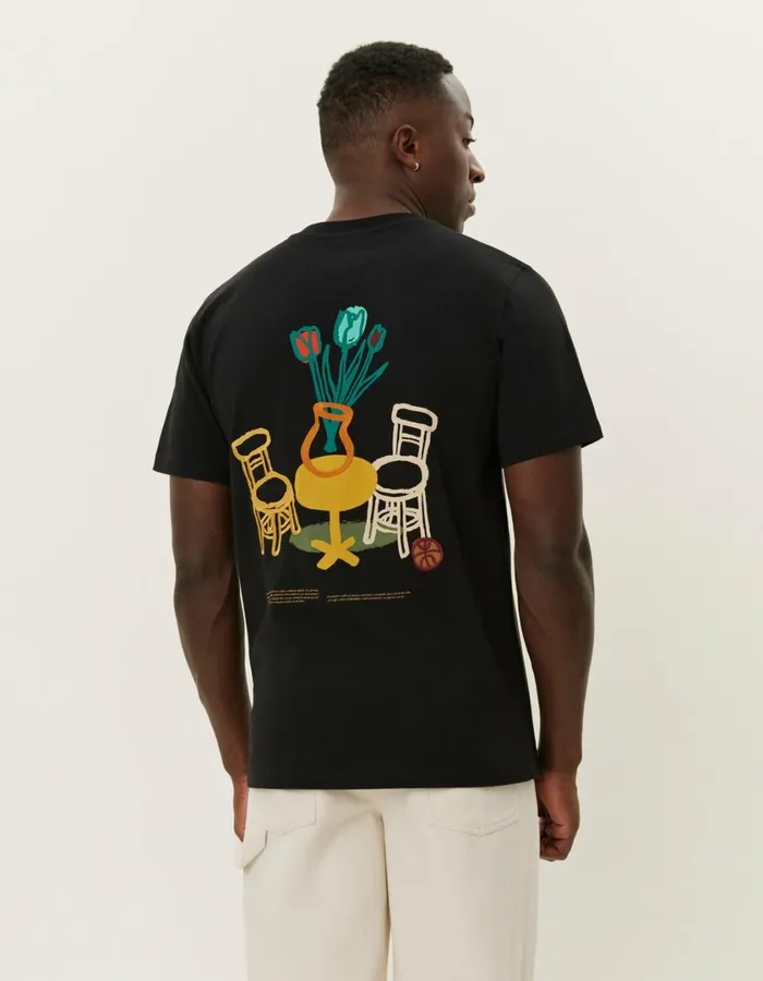 Men Bruno Caf TShirt 8211 BlackBlack Les Deux Tshirts