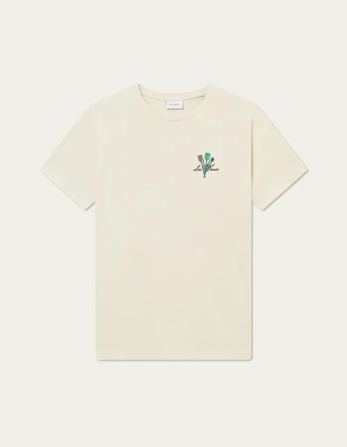 Men Bruno Caf TShirt 8211 Light Ivory Les Deux Tshirts
