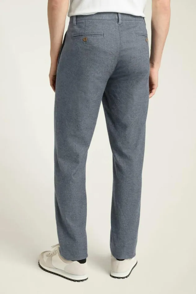 Men Brushed Twill Chino Navy Blue Bonobos Chinos