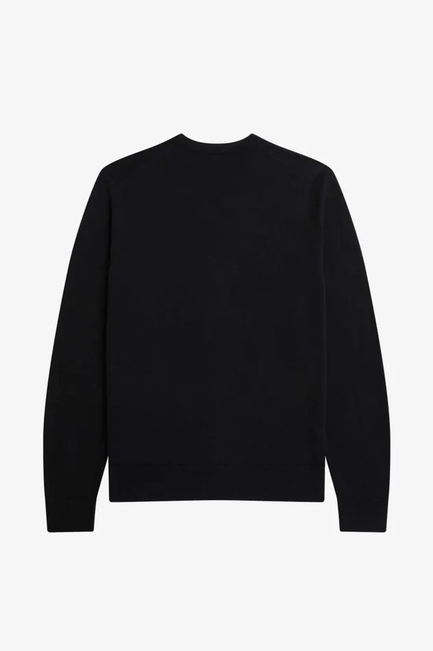 Men Classic Cardigan Black Fred Perry Knitwear