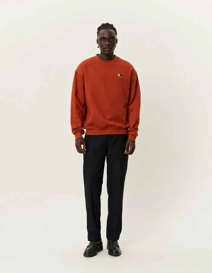 Men Clyde AOP Sweatshirt 8211 Arabian Spice Les Deux HoodiesSweatshirts