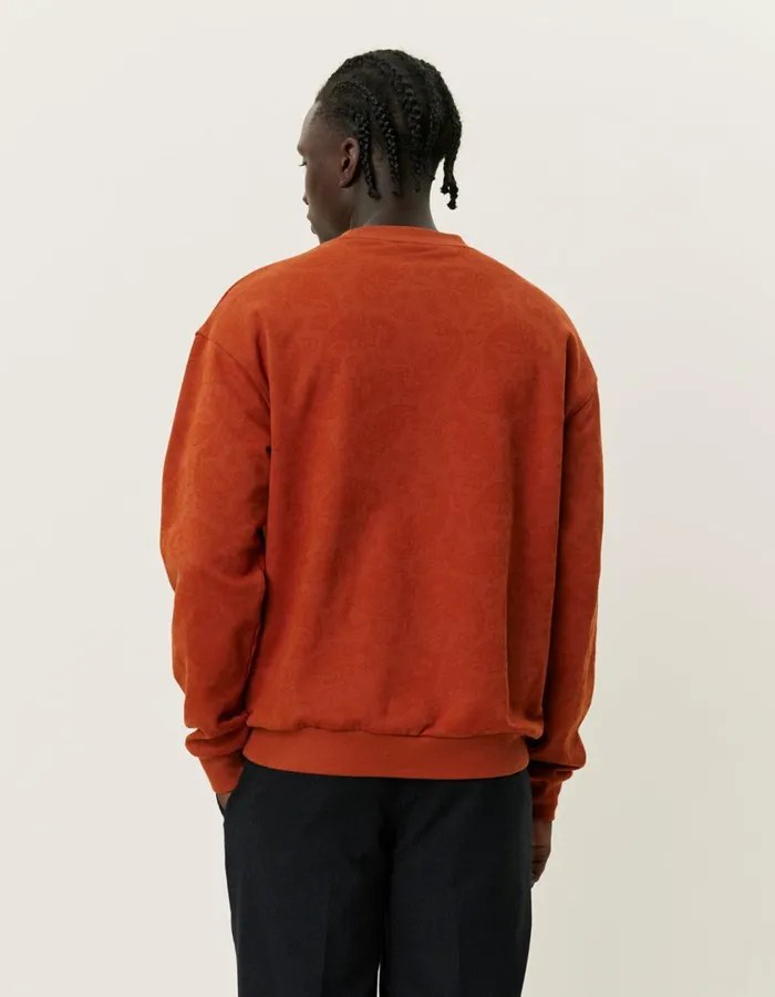 Men Clyde AOP Sweatshirt 8211 Arabian Spice Les Deux HoodiesSweatshirts