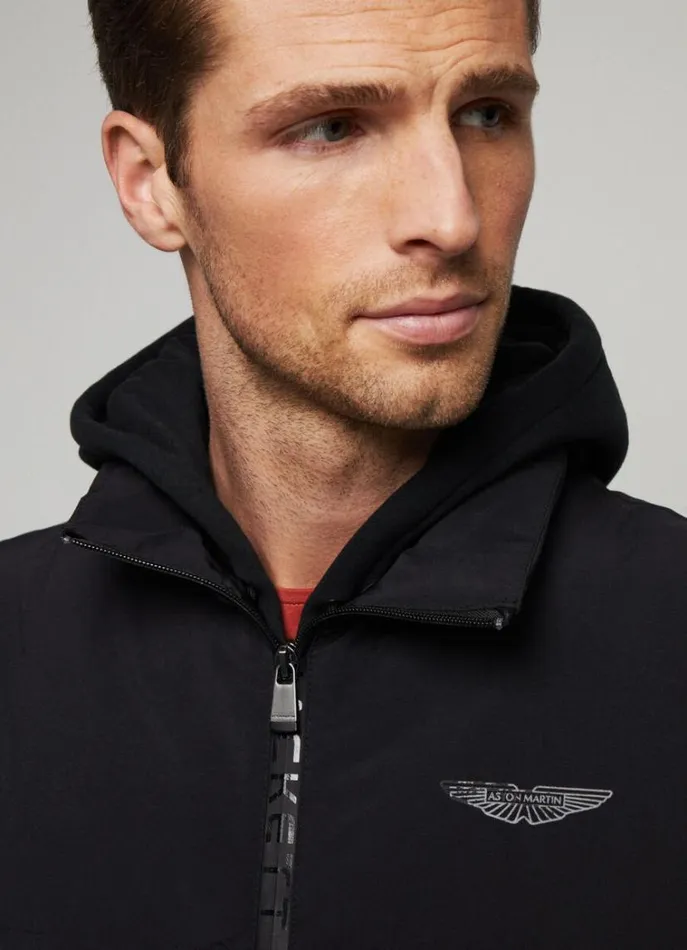 Men Coats and Jackets Hackett London Hackett Sport Padded Gilet Black