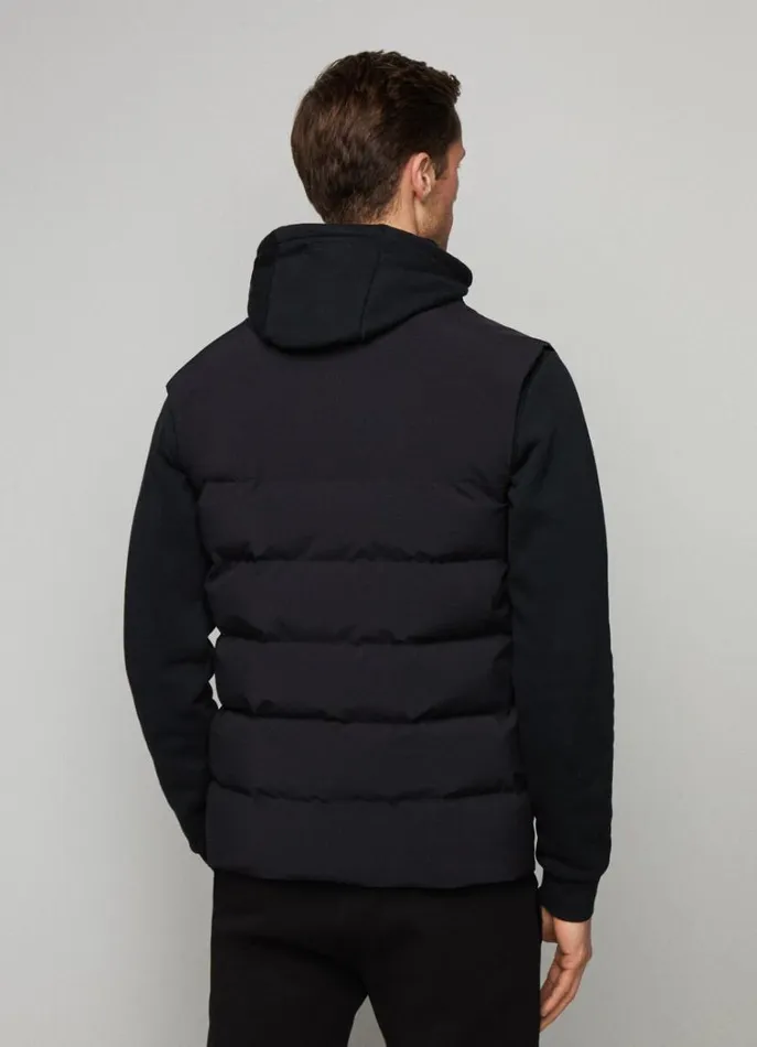 Men Coats and Jackets Hackett London Hackett Sport Padded Gilet Black