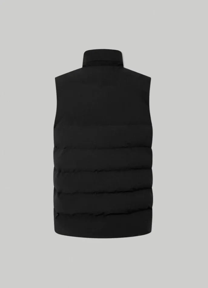 Men Coats and Jackets Hackett London Hackett Sport Padded Gilet Black