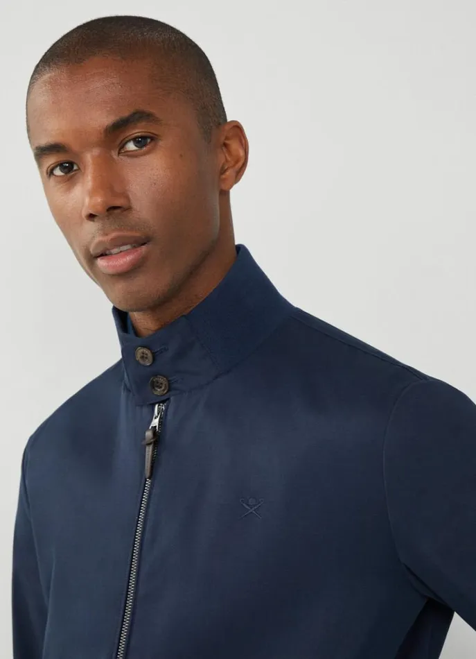 Men Coats and Jackets Hackett London Harrington Jacket Navy