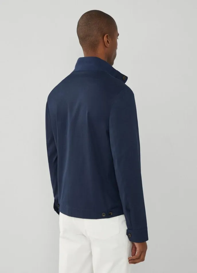 Men Coats and Jackets Hackett London Harrington Jacket Navy