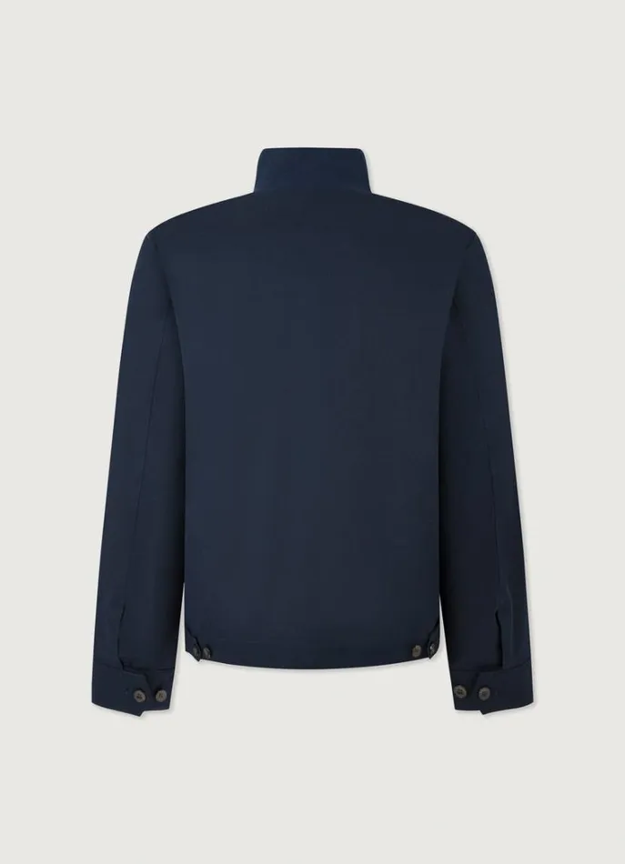 Men Coats and Jackets Hackett London Harrington Jacket Navy