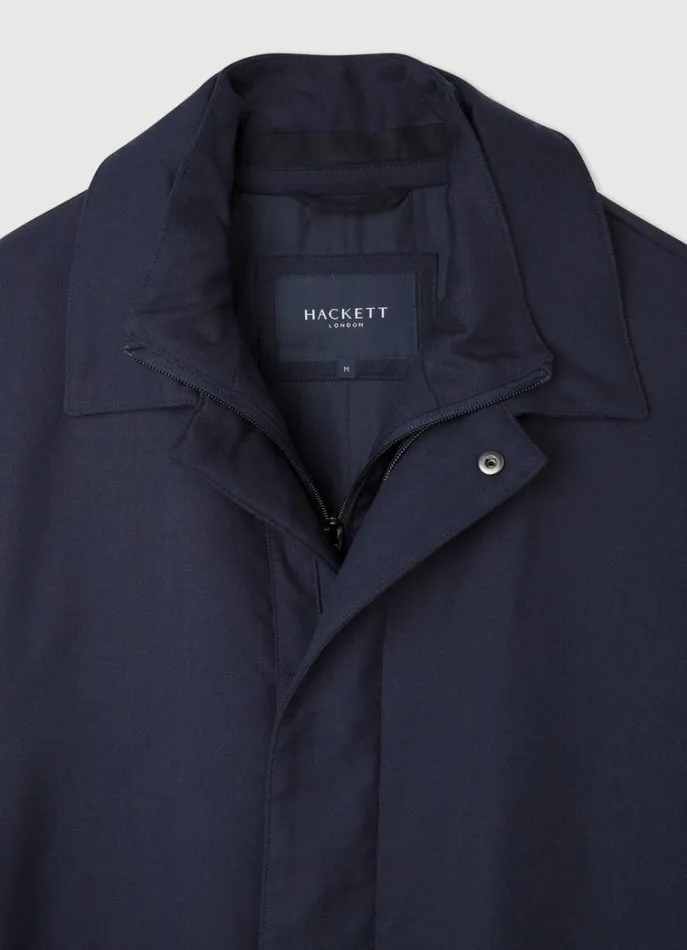 Men Coats and Jackets Hackett London Waterproof Jacket Dark Blue