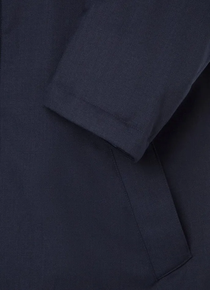 Men Coats and Jackets Hackett London Waterproof Jacket Dark Blue