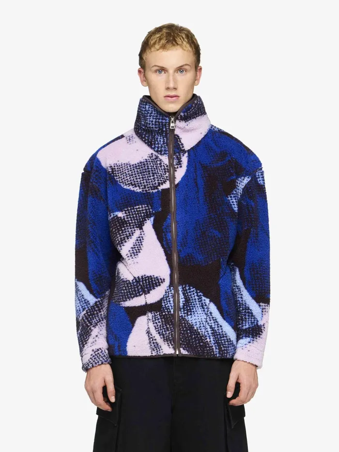 Men Coats and Jackets JW Anderson PRINTED ZIP FRONT JACKET Bluemulti 8211 Do Not Use Men Coats and Jackets JW Anderson PRINTED ZIP FRONT JACKET Bluemulti 8211 Do Not Use
