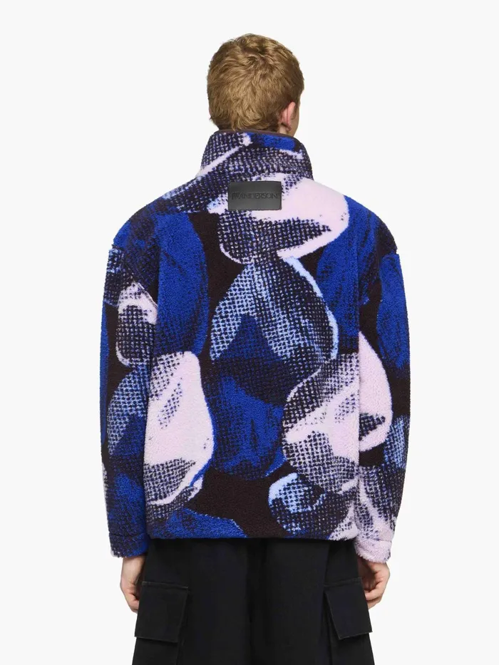 Men Coats and Jackets JW Anderson PRINTED ZIP FRONT JACKET Bluemulti 8211 Do Not Use Men Coats and Jackets JW Anderson PRINTED ZIP FRONT JACKET Bluemulti 8211 Do Not Use
