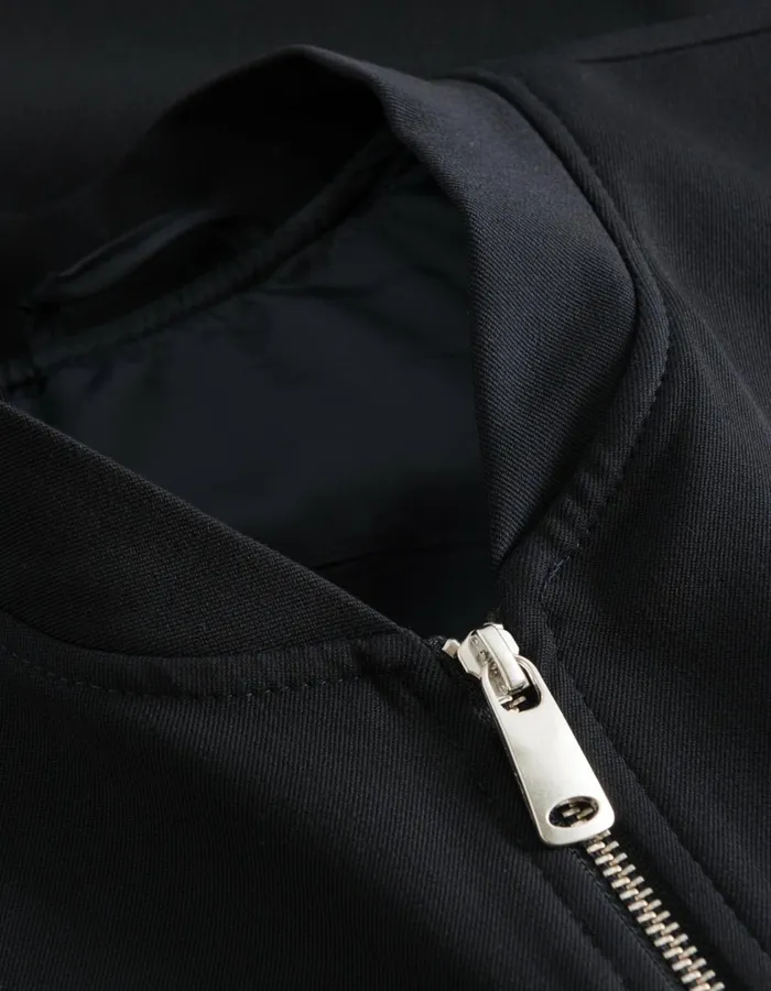 Men Como Bomber Jacket 8211 BlackBlack Les Deux JacketsCoats
