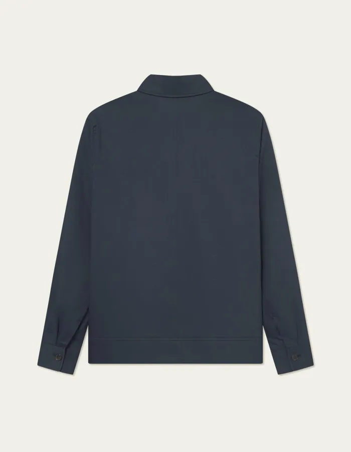 Men Como Cotton Coach Jacket 8211 Dark Navy Les Deux JacketsCoats