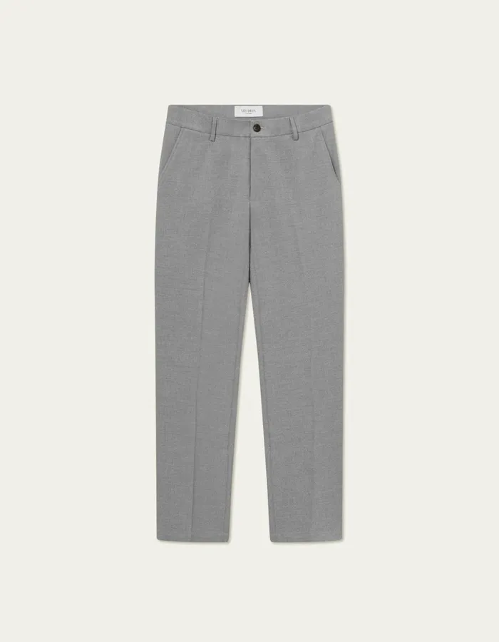Men Como Reg Twill Pants 8211 Light Grey Melange Les Deux Pants