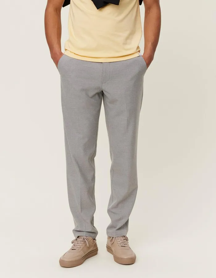 Men Como Reg Twill Pants 8211 Light Grey Melange Les Deux Pants Men Como Reg Twill Pants 8211 Light Grey Melange Les Deux Pants