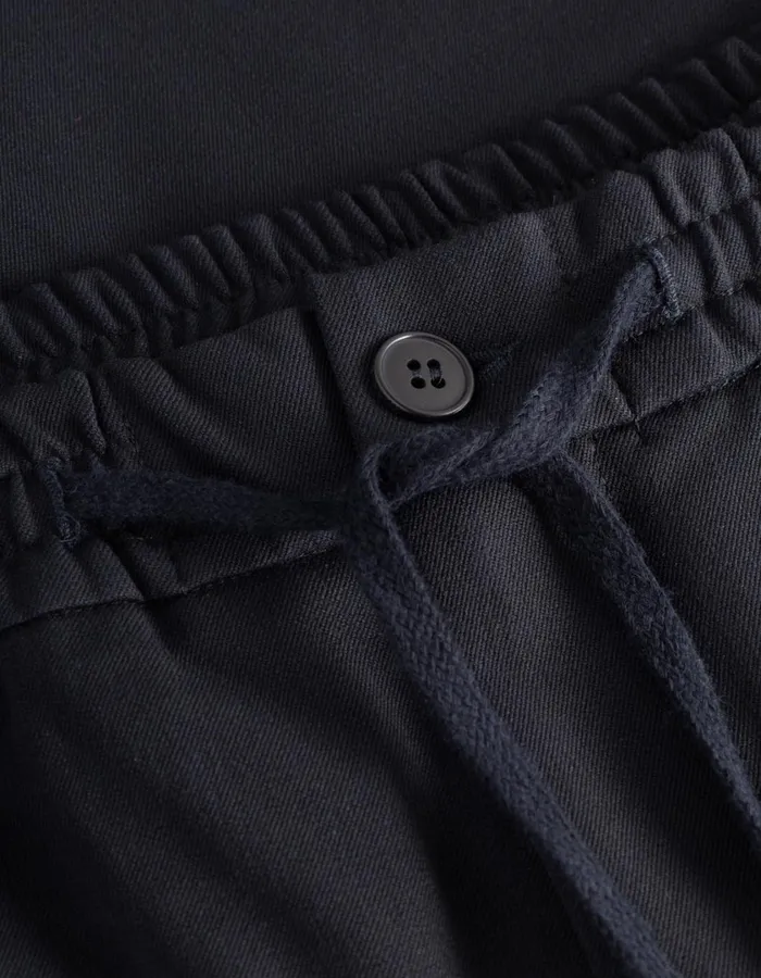 Men Como Tapered Drawstring Pants 8211 Navy Les Deux Pants