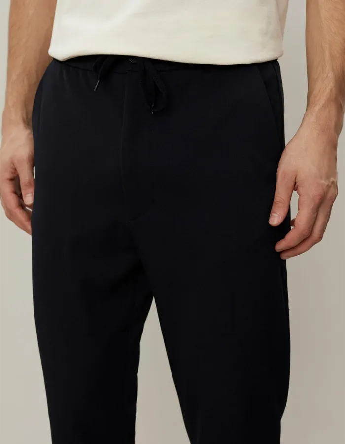Men Como Tapered Drawstring Pants 8211 Navy Les Deux Pants