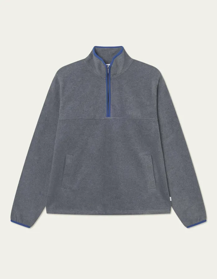 Men Contrast HalfZip Fleece Sweatshirt 8211 Dark Grey Les Deux HoodiesSweatshirts Men Contrast HalfZip Fleece Sweatshirt 8211 Dark Grey Les Deux HoodiesSweatshirts