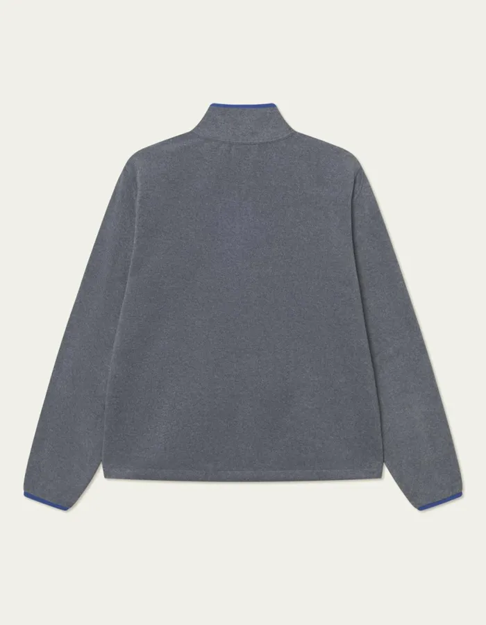 Men Contrast HalfZip Fleece Sweatshirt 8211 Dark Grey Les Deux HoodiesSweatshirts