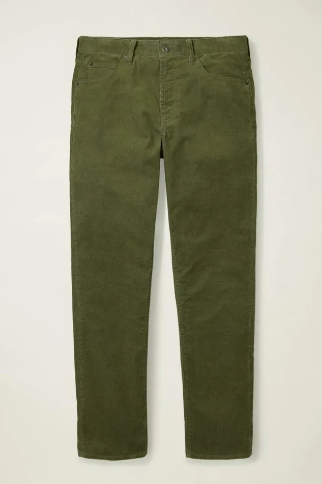 Men Corduroy 5Pocket Pants Beetle Green Bonobos 5pochet Pants