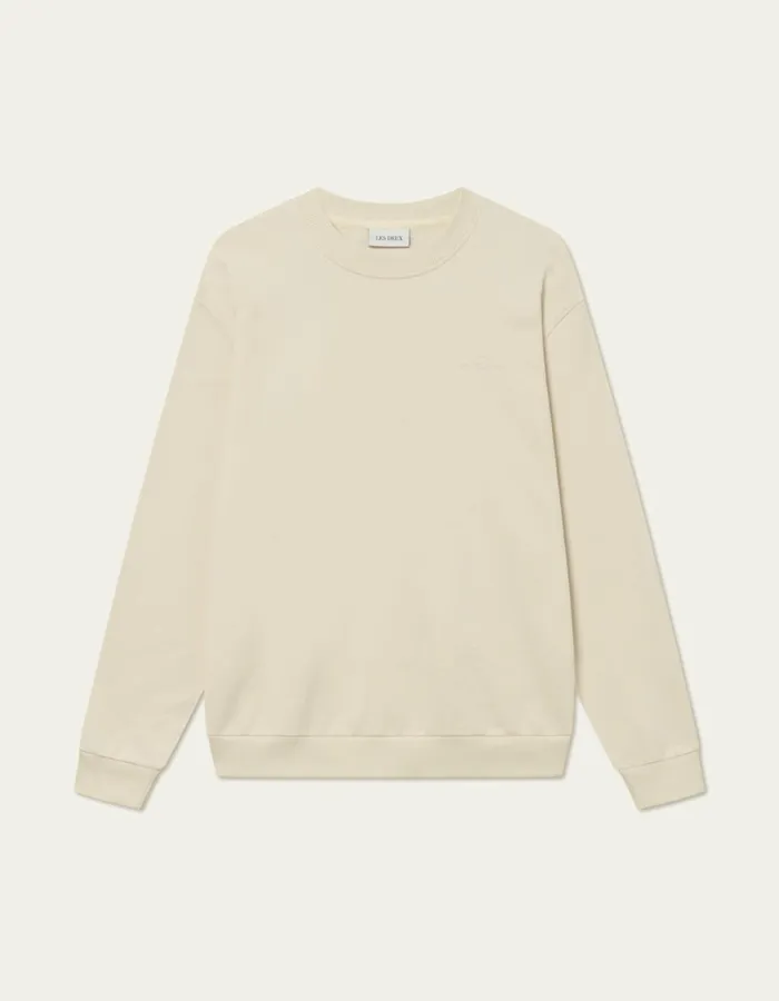 Men Crew Sweatshirt 8211 IvoryLight Ivory Les Deux HoodiesSweatshirts