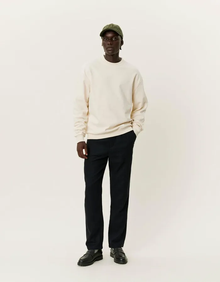 Men Crew Sweatshirt 8211 IvoryLight Ivory Les Deux HoodiesSweatshirts