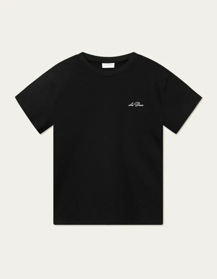 Men Crew TShirt 8211 BlackLight Ivory Les Deux Tshirts