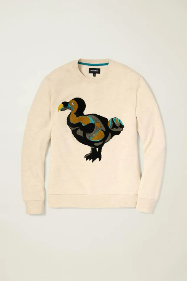 Men Critter Supersoft Fleece Crew Yolo Dodo Bonobos Crew and VNeck Sweaters
