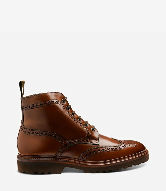 Men Derby Boots Loake Pegasus Cedar