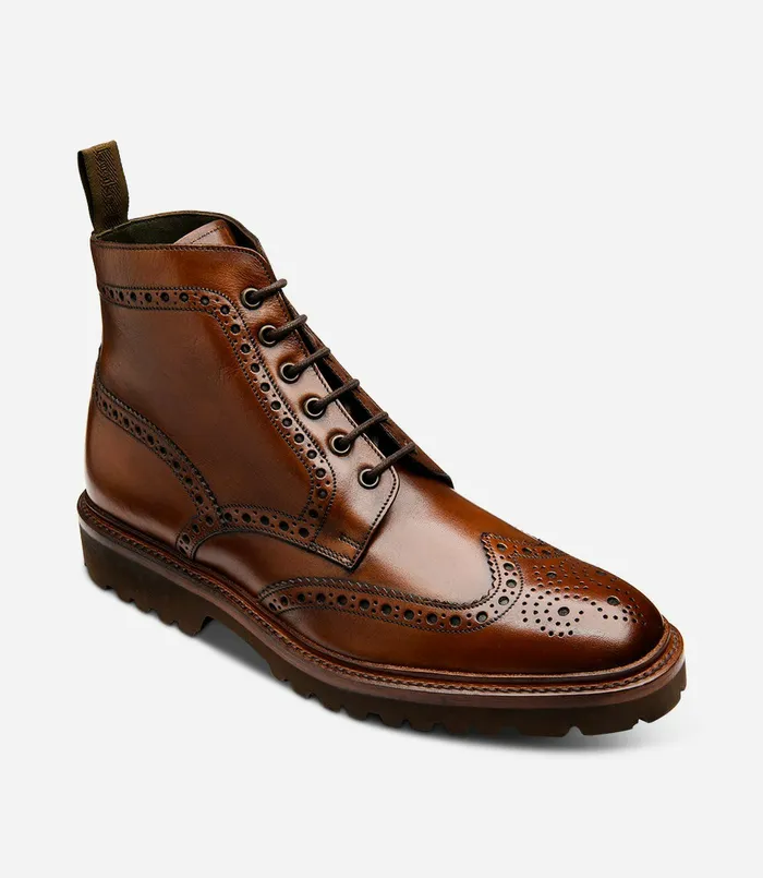 Men Derby Boots Loake Pegasus Cedar