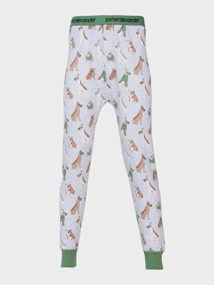 Men Dog Day Long John Pj Pant Multi Peter Alexander Pants