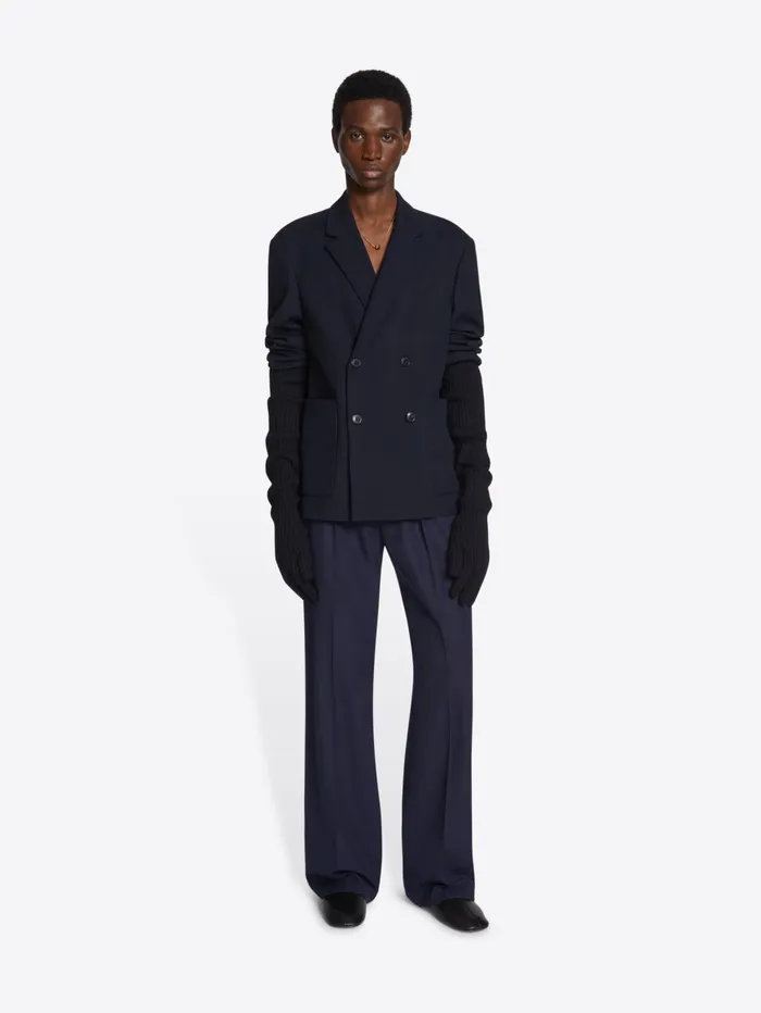 Men Dries Van Noten Blazers Wool Boxy Blazer
