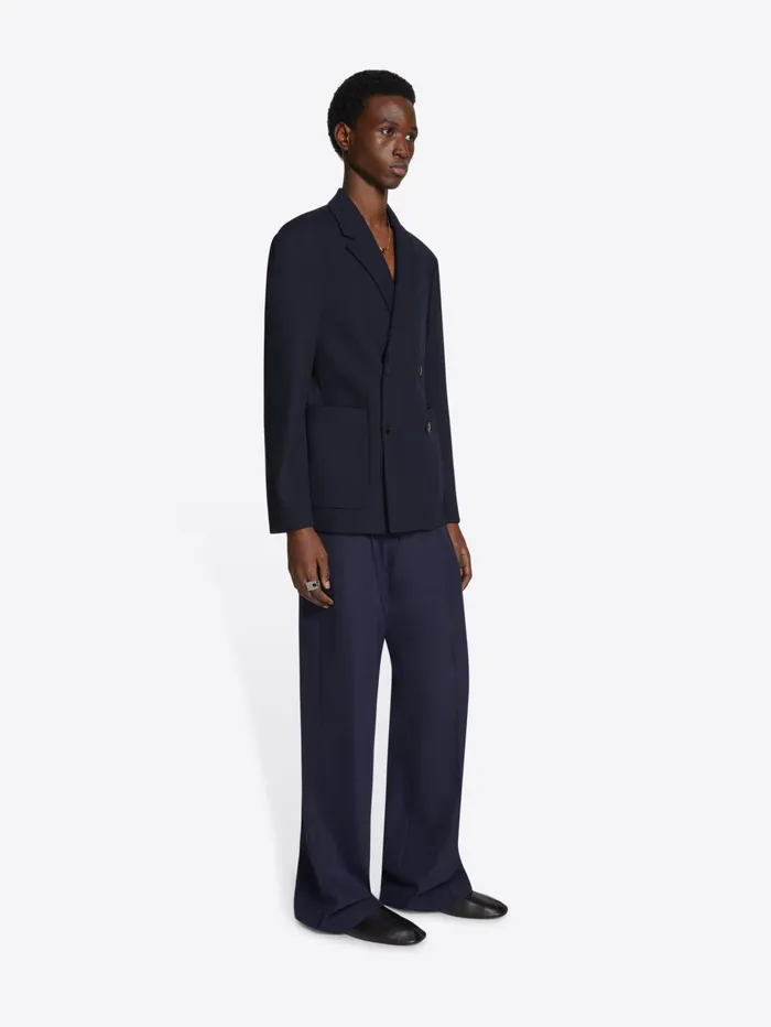Men Dries Van Noten Blazers Wool Boxy Blazer