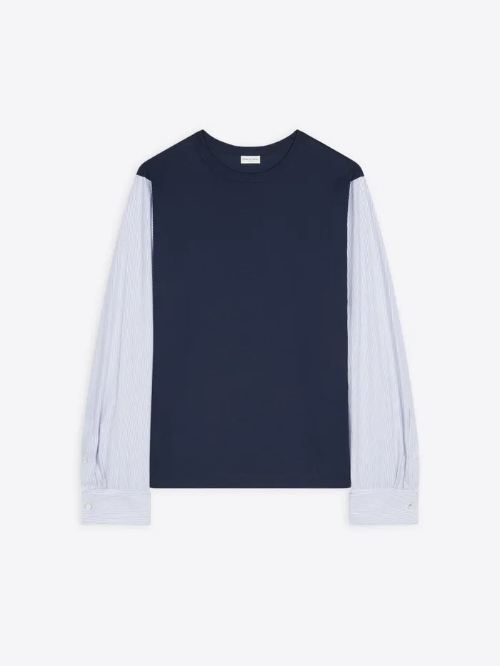 Men Dries Van Noten Tshirts and Sweatshirts Cuffed Sleeve Tee