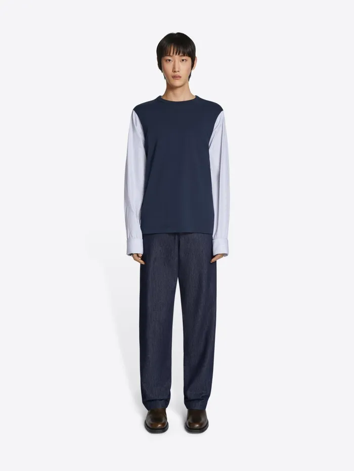 Men Dries Van Noten Tshirts and Sweatshirts Cuffed Sleeve Tee