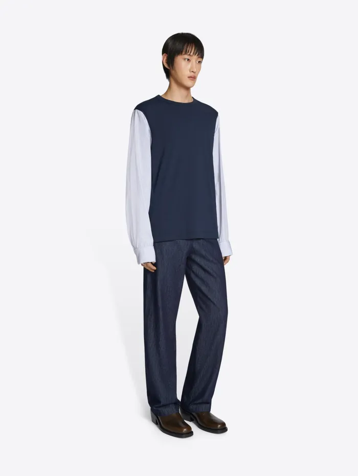 Men Dries Van Noten Tshirts and Sweatshirts Cuffed Sleeve Tee