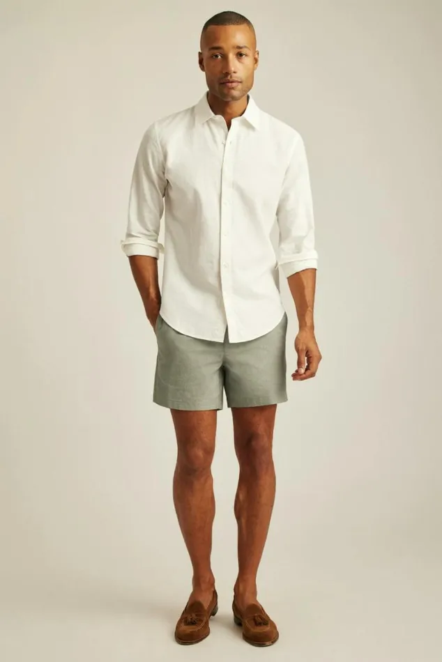 Men Easy Linen Shirt White Bonobos Casual Shirts