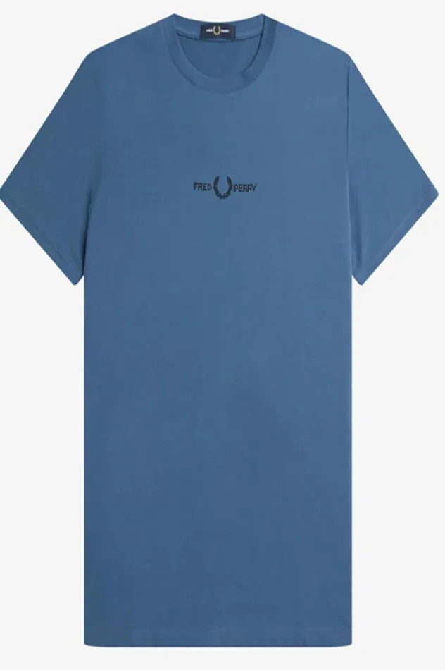 Men Embroidered TShirt Midnight Blue Fred Perry TShirts
