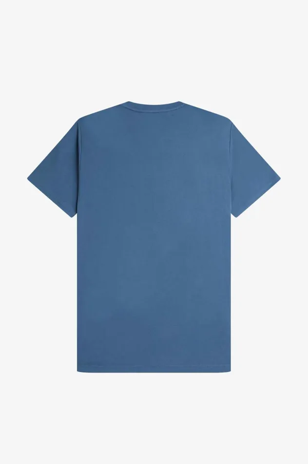 Men Embroidered TShirt Midnight Blue Fred Perry TShirts