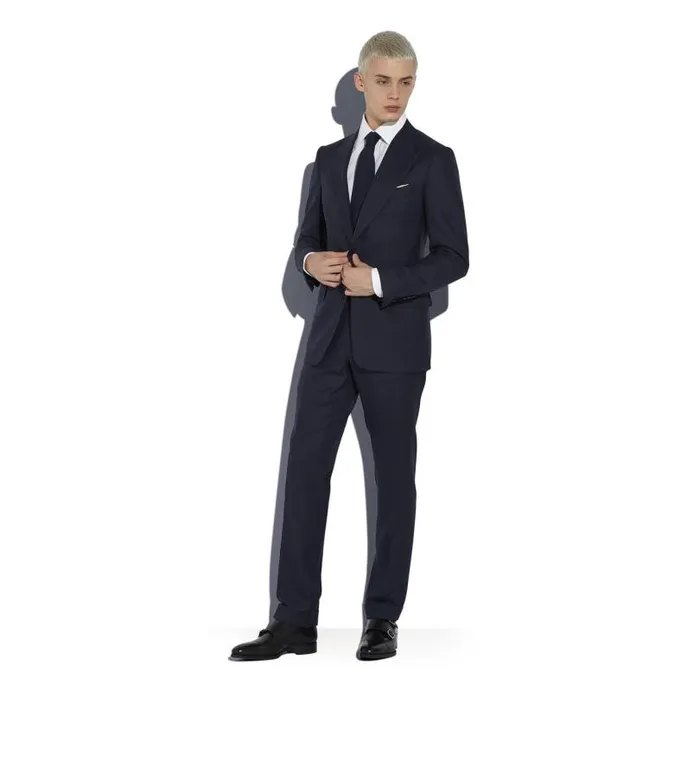 Men Evening Tom Ford Poplin Classic Fit Barrel Cuff Shirt White