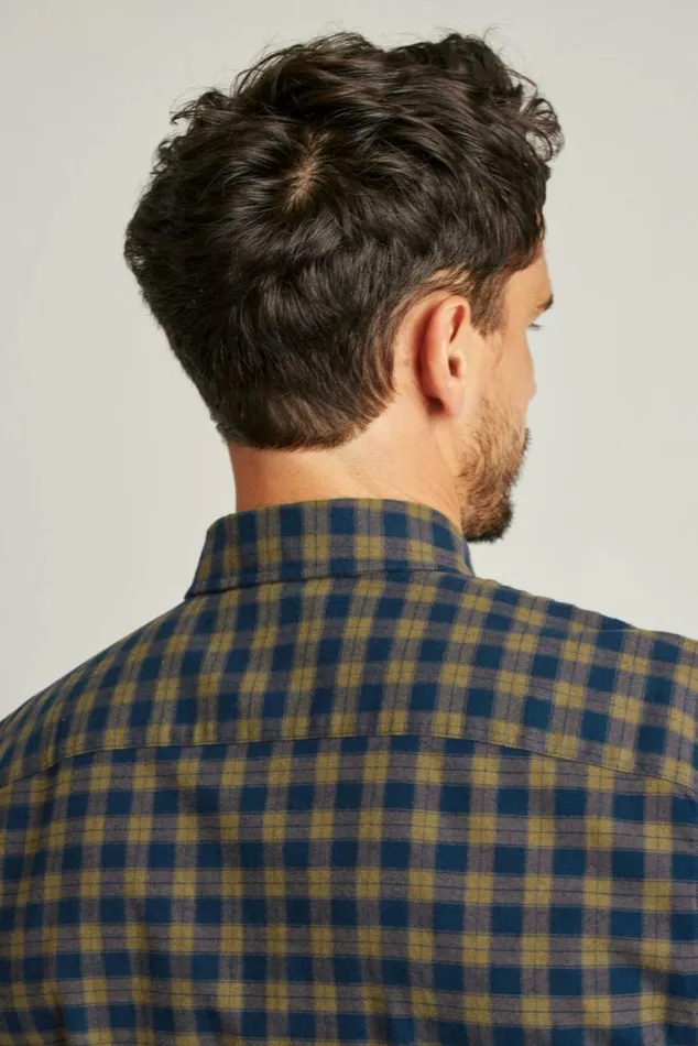 Men Everyday Lightweight Flannel Shirt Languishing Plaid Bonobos Overshirts