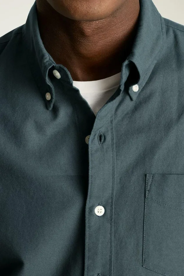 Men Everyday Oxford Shirt Dark Blue Sea Bonobos Casual Shirts